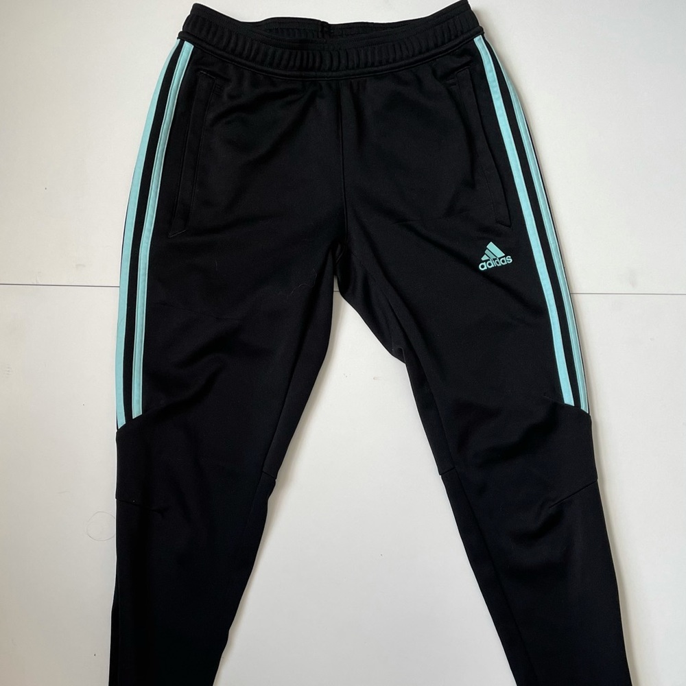 adidas pants (teal stripes)
